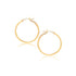14k Yellow Gold Polished Hoop Earrings (2x40mm) 