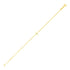 14k Yellow Gold 5 1/2 inch Childrens Bracelet with Cross by Avera Group