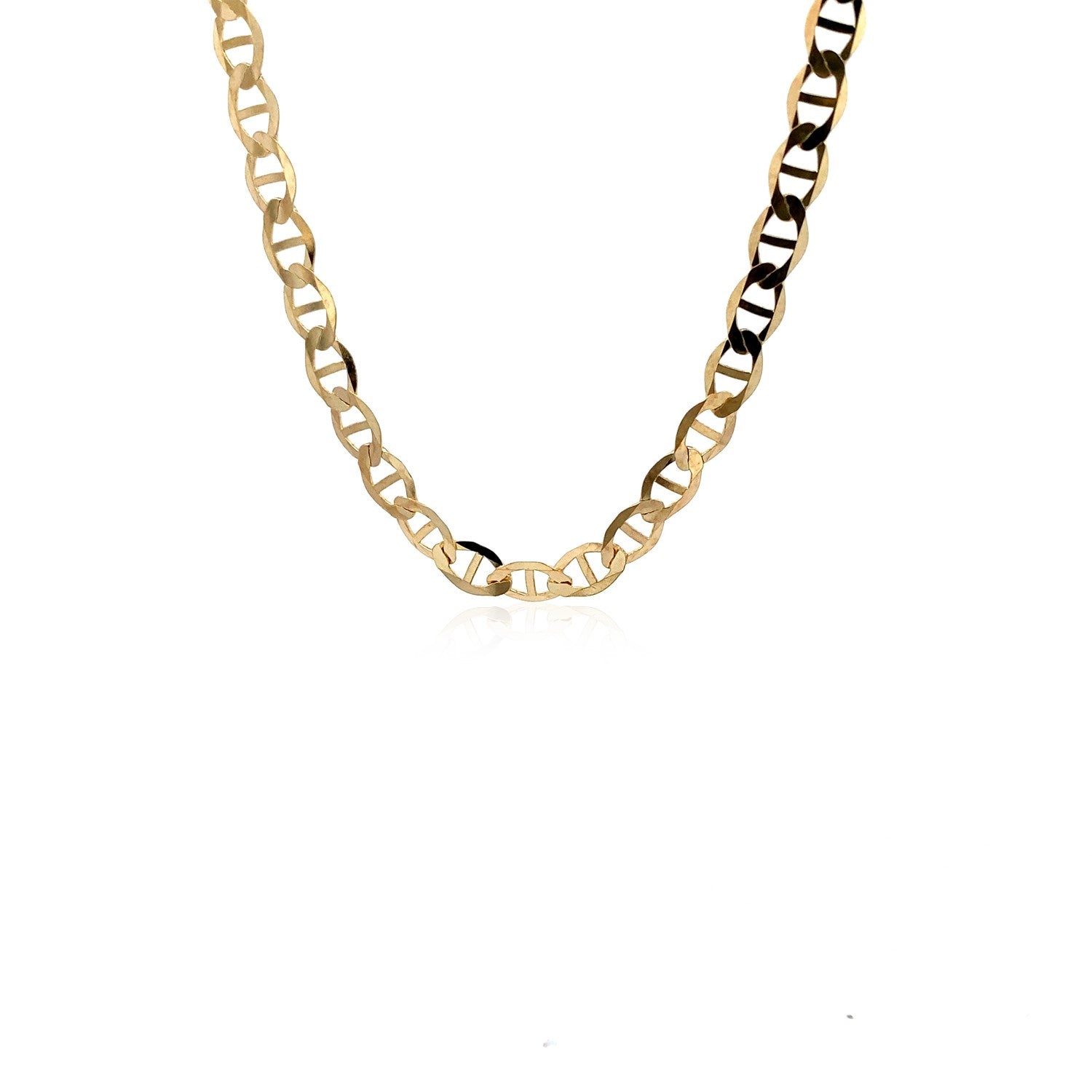 5.5mm 10k Yellow Gold Mariner Link Chain by Bids.com