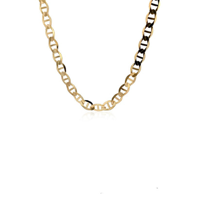 5.5mm 10k Yellow Gold Mariner Link Chain by Bids.com