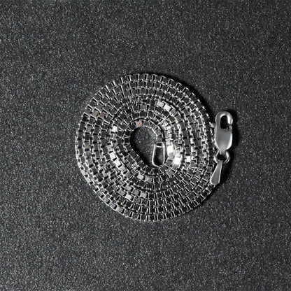 14k White Gold Classic Box Chain 1.4mm by Bids.com