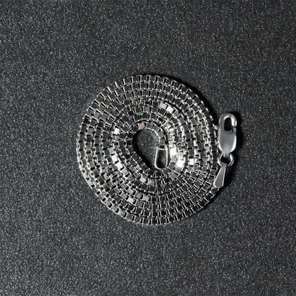 14k White Gold Classic Box Chain (1.40 mm) 