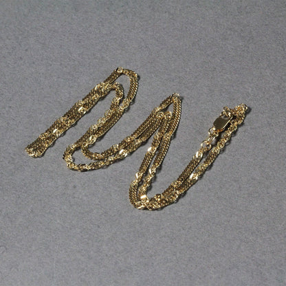 2.1mm 14k Yellow Gold Singapore Chain by Bids.com