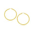 14k Yellow Gold Polished Hoop Earrings (3x25mm) by Avera Group