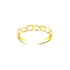 14k Yellow Gold Heart Toe Ring - rings