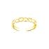 14k Yellow Gold Heart Toe Ring by Avera Group