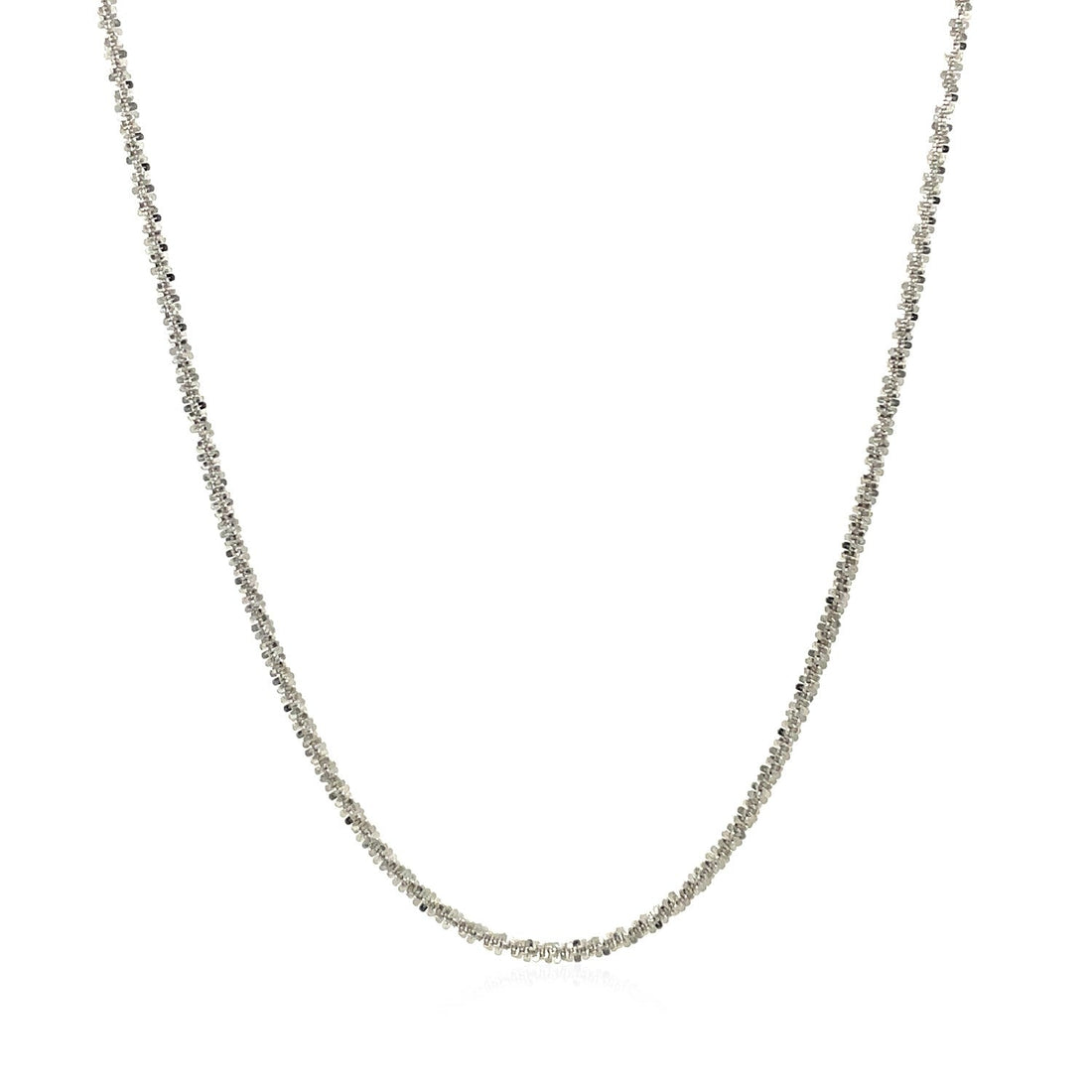 14k White Gold Sparkle Chain  (1.50 mm) 