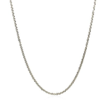 14k White Gold Sparkle Chain 1.5mm by Bids.com