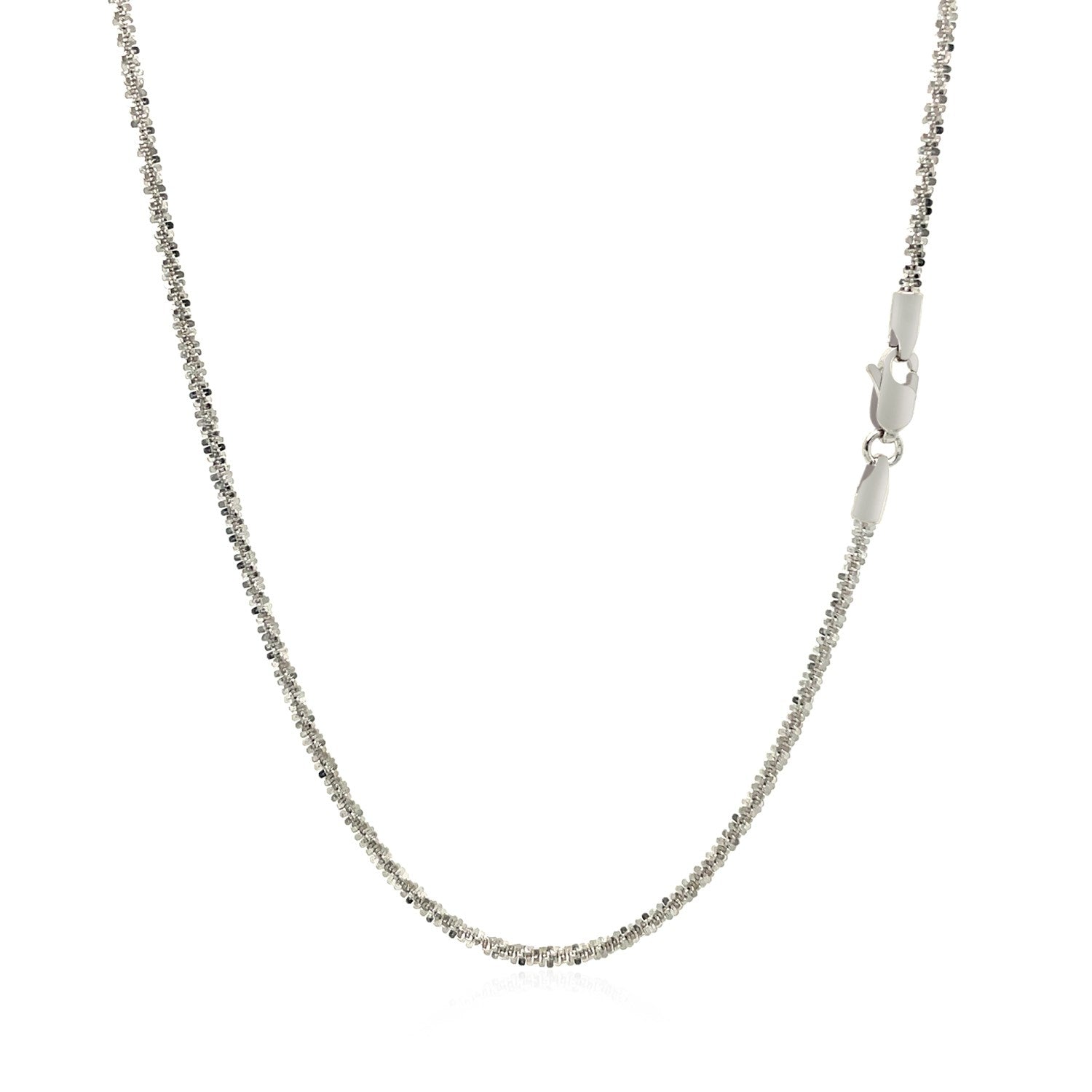 14k White Gold Sparkle Chain 1.5mm by Bids.com
