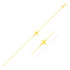 14K Yellow Gold Airplane Bracelet - bracelets