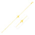 14K Yellow Gold Airplane Bracelet by Avera Group