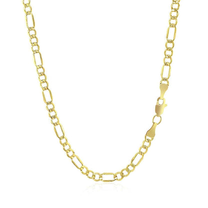 10k Yellow Gold Lite Figaro Chain (3.70 mm)