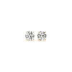 1 cttw Certified IGI Lab Grown Round Diamond Earrings 14k Yellow Gold (G/VS2) - accessories