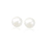 14k Yellow Gold Freshwater Cultured White Pearl Stud Earrings (8mm) - earrings