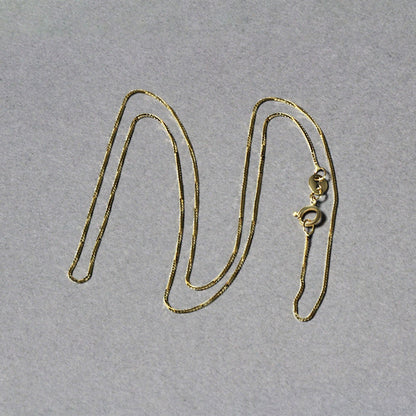 14k Yellow Gold Classic Box Chain 0.6mm by Bids.com
