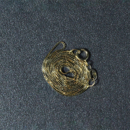 14k Yellow Gold Classic Box Chain (0.60 mm) - DestGlow