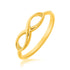 14k Yellow Gold Infinity Ring in High Polish - rings