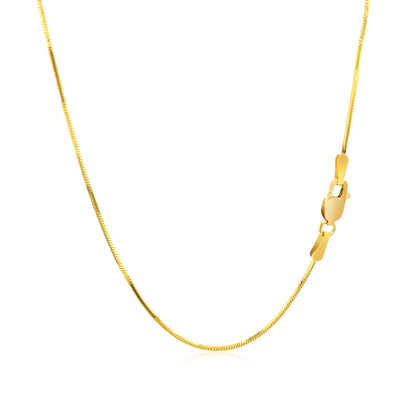 14k Yellow Gold Octagonal Shiny Snake Chain 0.8mm by Bids.com