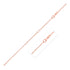 Double Extendable Cable Chain in 14k Rose Gold (1.2mm) by Avera Group