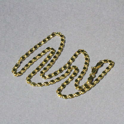 3.3mm 14k Yellow Gold Heart Chain  DestGlow