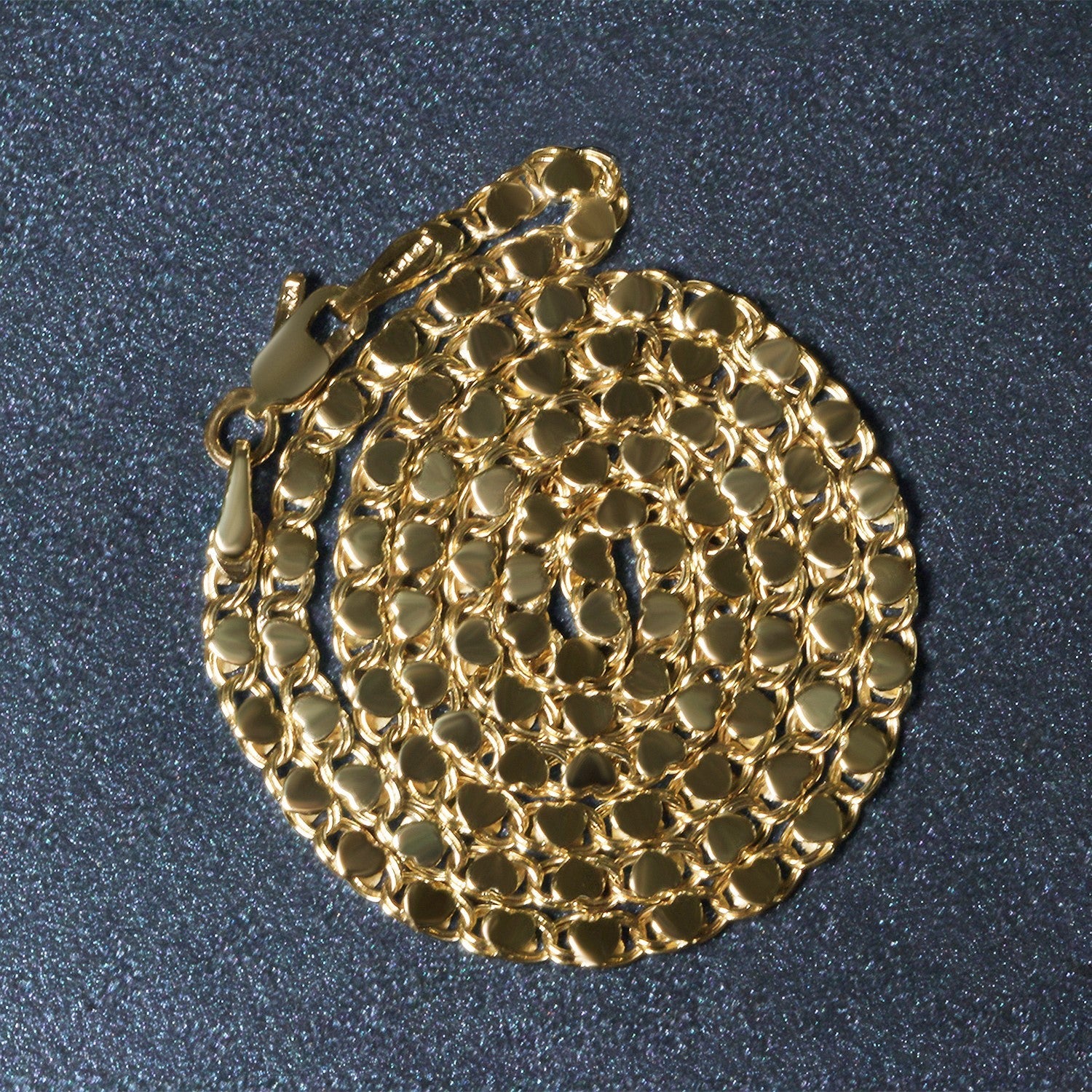 2.9mm 14k Yellow Gold Heart Chain by Bids.com