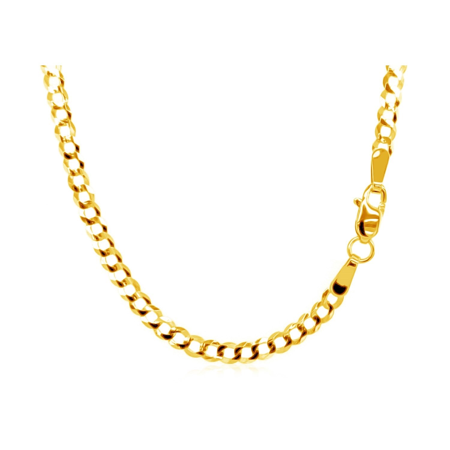 2.4mm 10k Yellow Gold Curb Chain by Bids.com