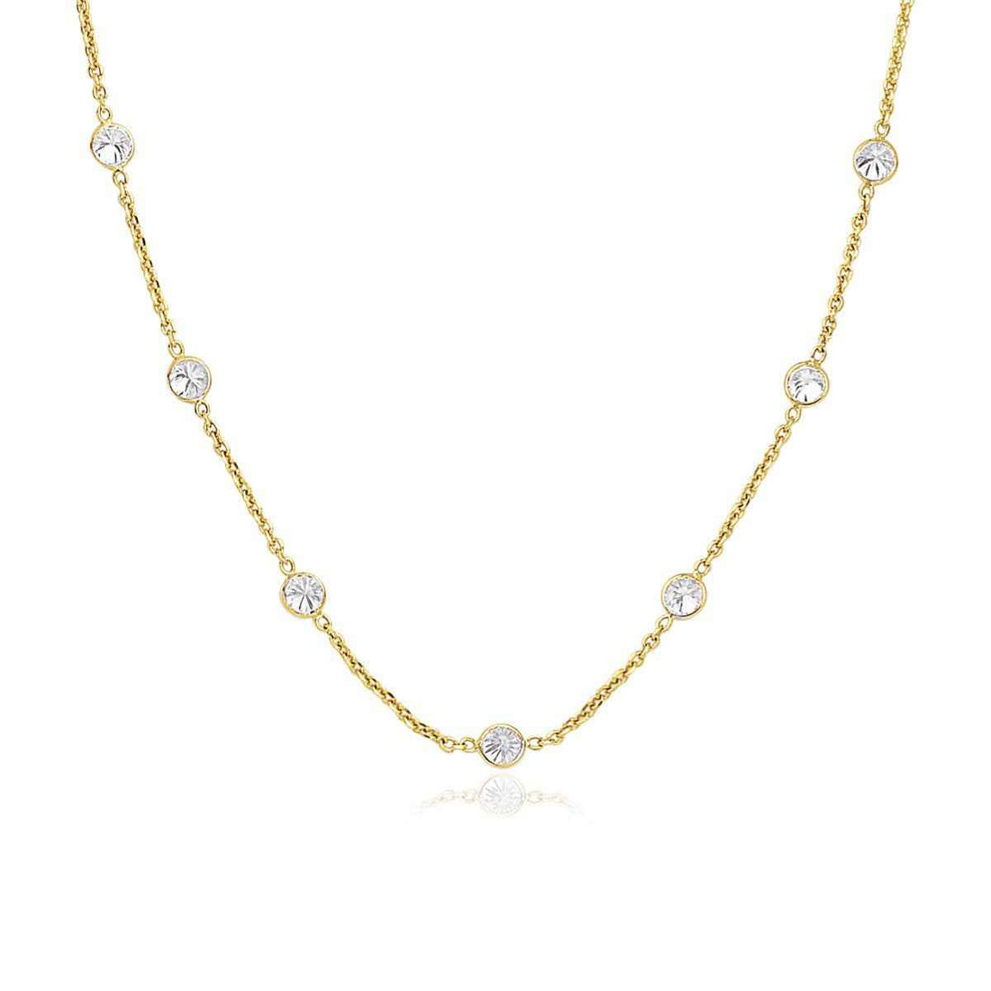14k Yellow Gold CZ By the Yard Long Links