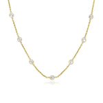 14k Yellow Gold CZ By the Yard Long Links
