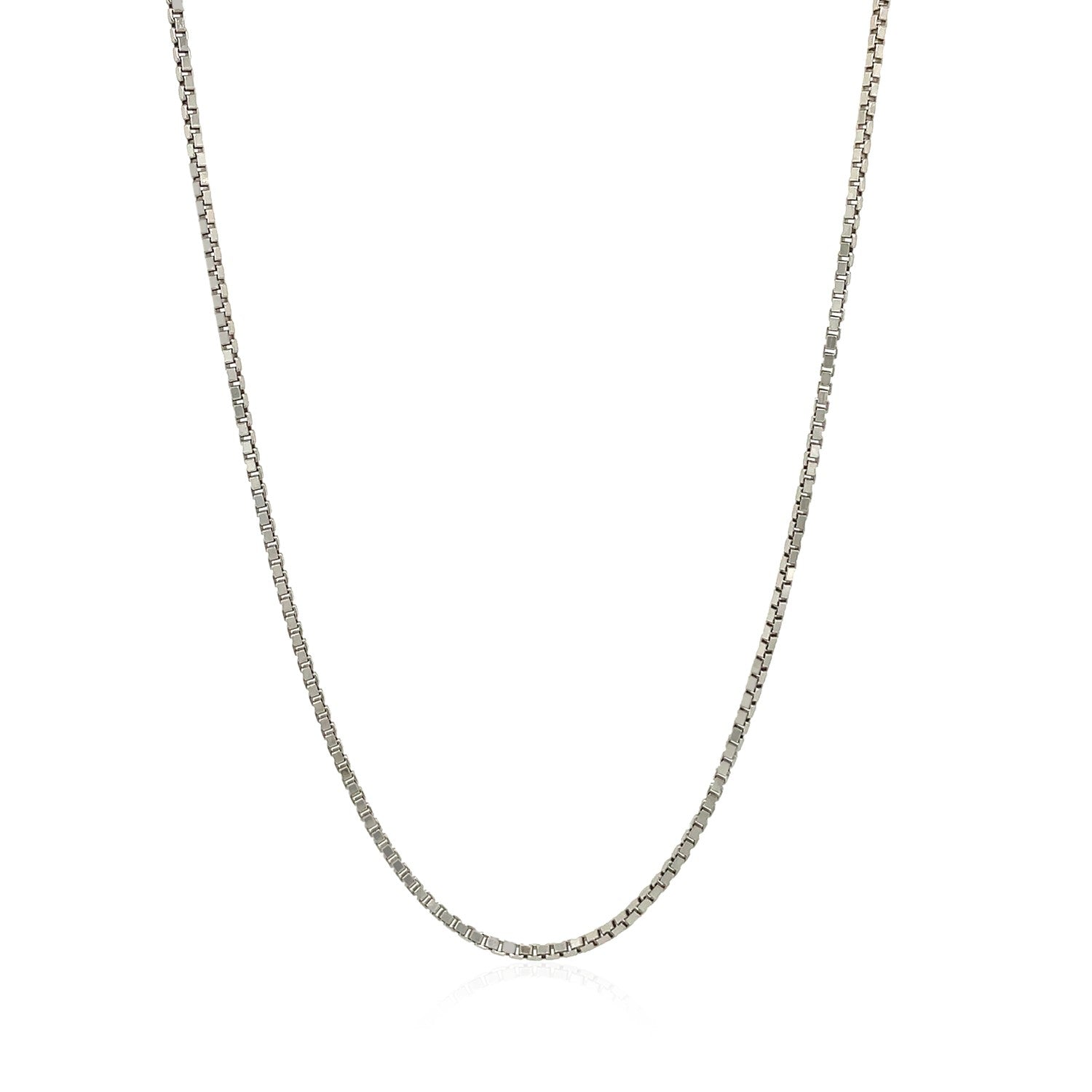 Sterling Silver 1.4mm Adjustable Box Chain (1.40 mm) - DestGlow