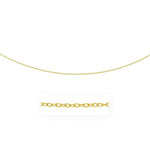 14k Yellow Gold Pendant Chain with Textured Links (2.50 mm)
