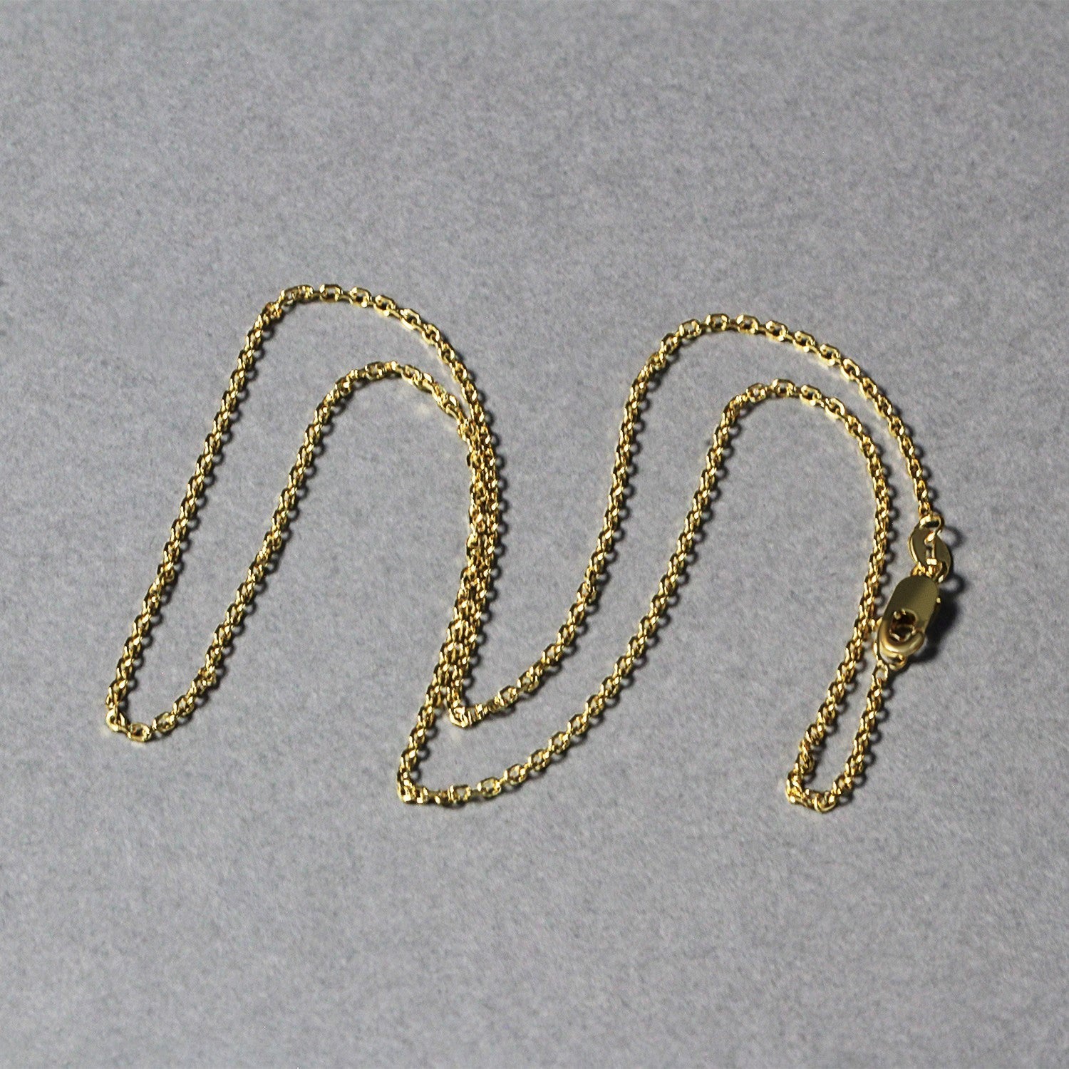14k Yellow Gold Diamond Cut Cable Link Chain 1.4mm by Bids.com