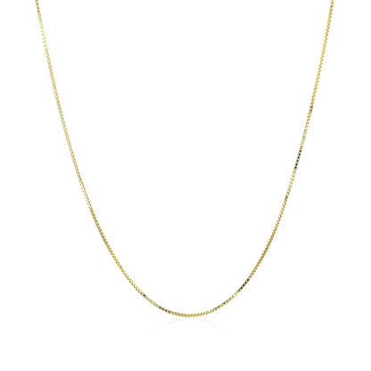 10k Yellow Gold Classic Box Chain (0.60 mm)  DestGlow