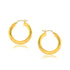 14k Yellow Gold Polished Hoop Earrings (5x30 mm) 
