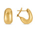 14k Yellow Gold Fancy Omega Hoops - accessories