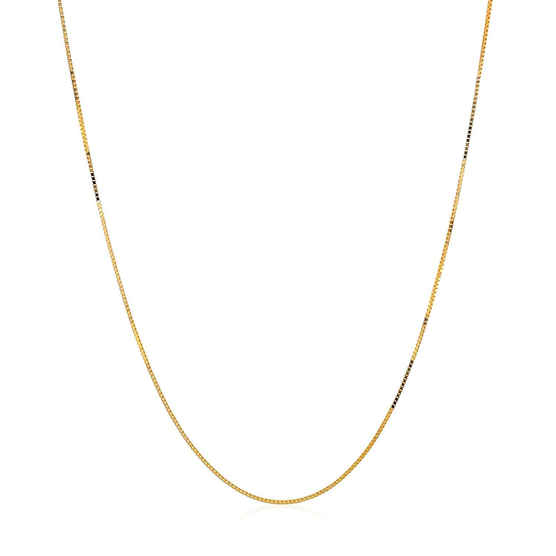 14k Yellow Gold Classic Box Chain (0.45 mm) 