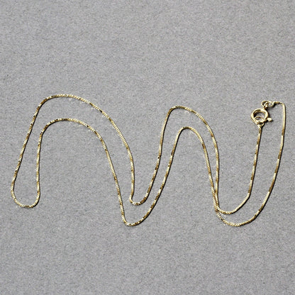 14k Yellow Gold Classic Box Chain (0.45 mm) 