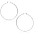 14k White Gold Polished Hoop Earrings (45 mm) by Avera Group