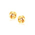 14k Yellow Gold Classic Love Knot Stud Earrings 