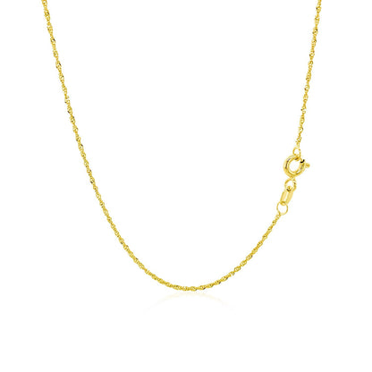 10k Yellow Gold Singapore Chain 1.0mm by Bids.com