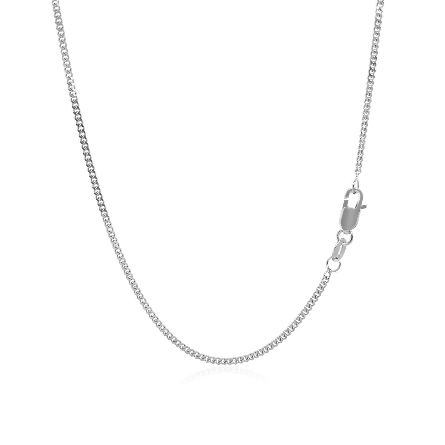 14k White Gold Gourmette Chain 1.5mm by Bids.com