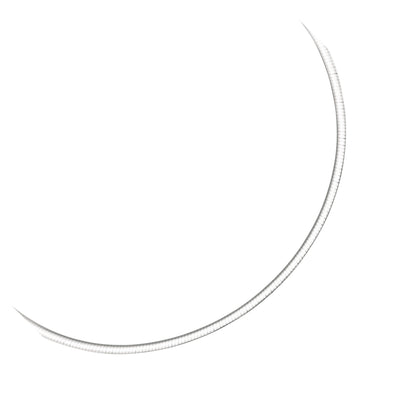3.0 mm 14k Two Tone Gold Reversible Omega Necklace by Bids.com