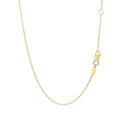14k Yellow Gold Smooth Flat Horizontal Bar Style Necklace 