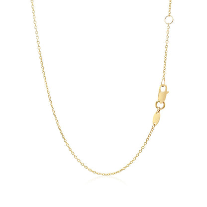 14k Yellow Gold Smooth Flat Horizontal Bar Style Necklace by Bids.com