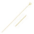 10k Yellow Gold Classic Box Chain (0.45 mm) by Avera Group