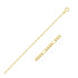 14k Yellow Gold Solid Figaro Chain 1.3mm by Avera Group