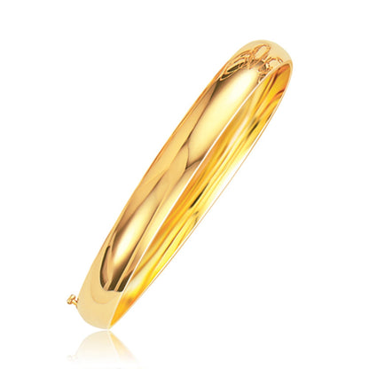 Classic Bangle in 14k Yellow Gold (8.0mm) by Bids.com