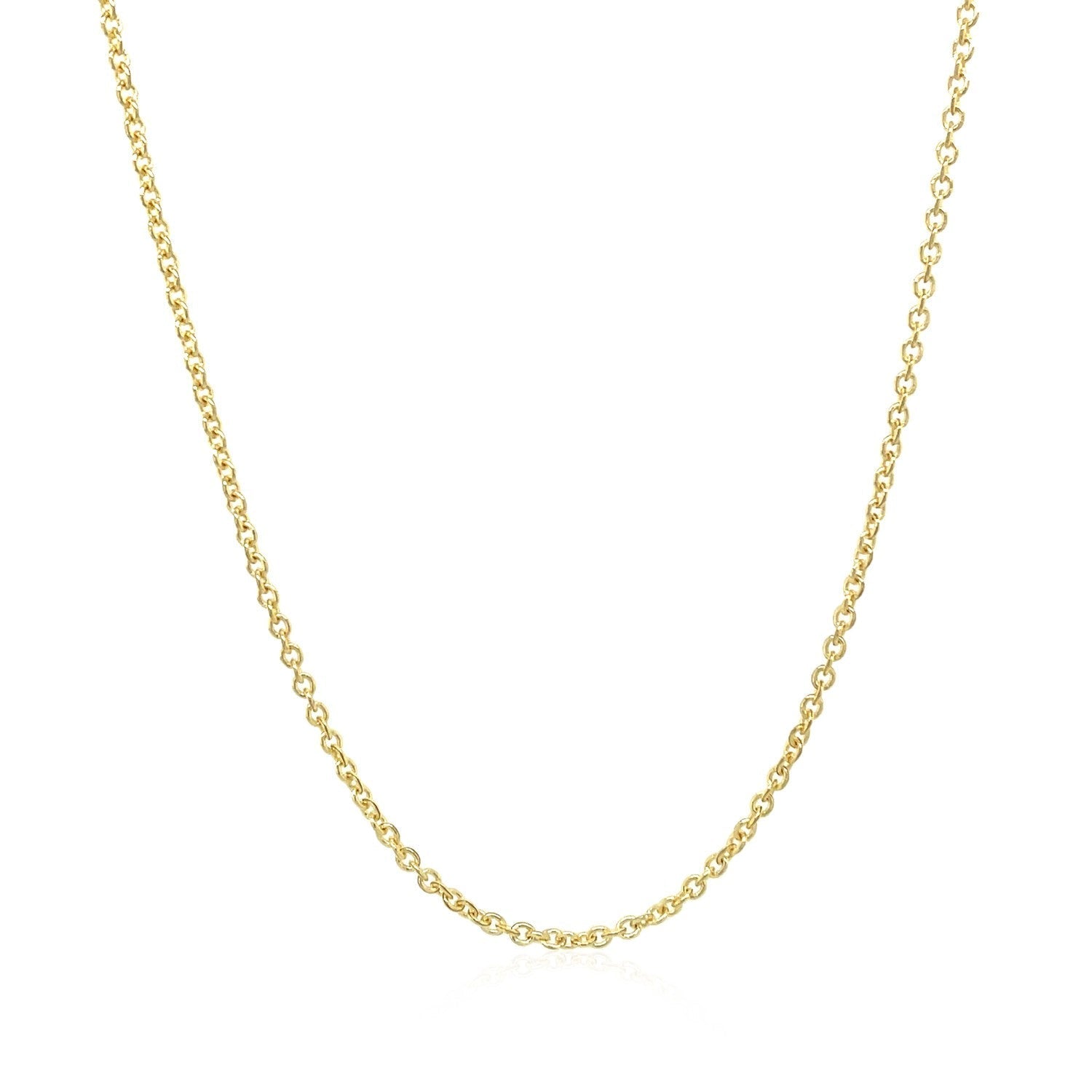 14k Yellow Gold Forsantina Lite Cable Link Chain (1.50 mm) 