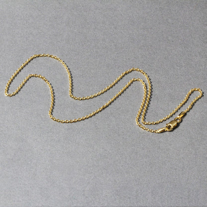 14k Yellow Gold Forsantina Lite Cable Link Chain 1.5mm by Bids.com