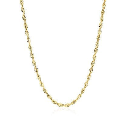 10K Yellow Gold Lite Rope Chain (2.50 mm) by Bids.com