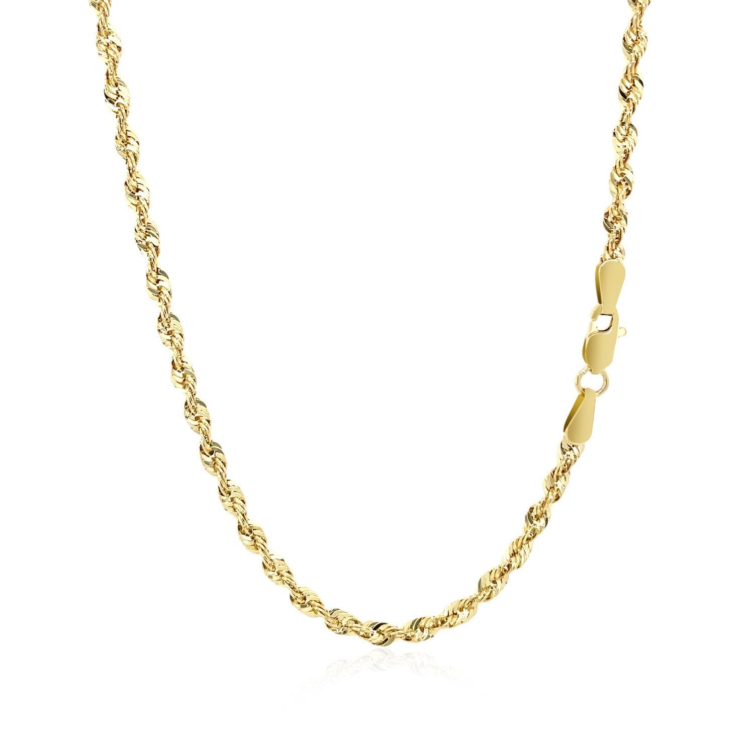 10K Yellow Gold Lite Rope Chain (2.50 mm) by Bids.com